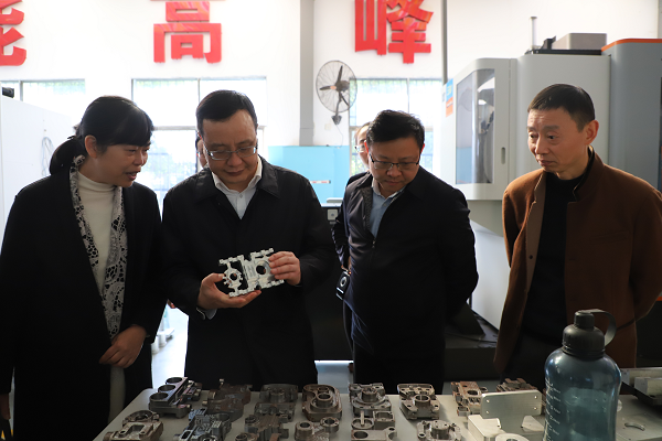 省人社厅副厅长阳望平一行来学院调研国家光电技术项目集训基地